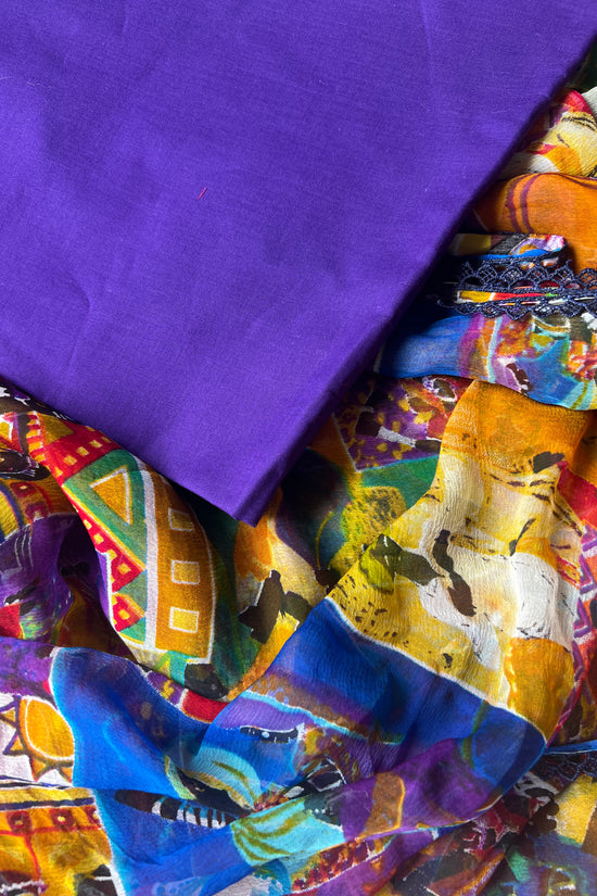Mystic Melody- Printed Chiffon Saree