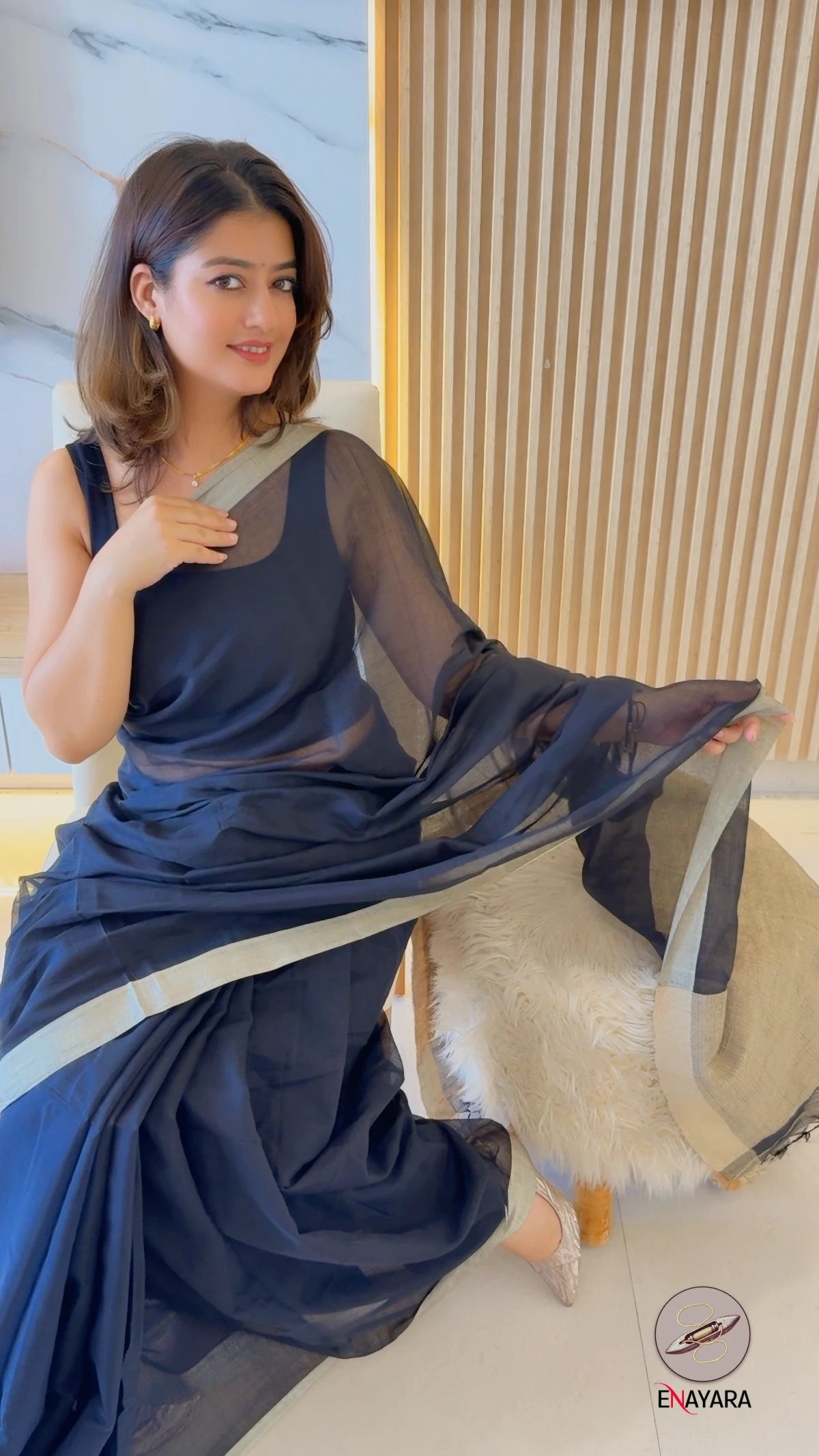 Aavya – Tangail Handloom Cotton Saree