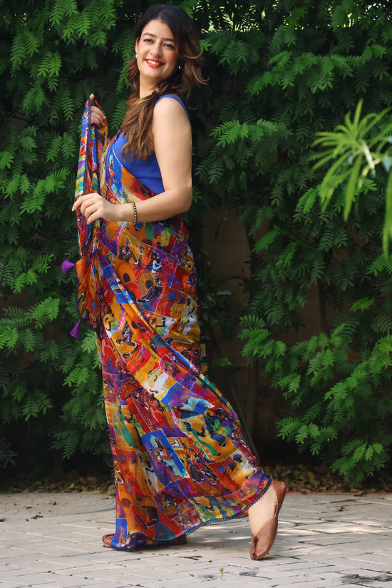 chiffon saree