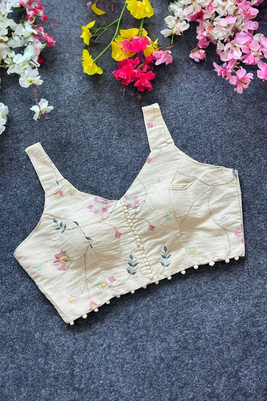 Pink Flowers Blouse